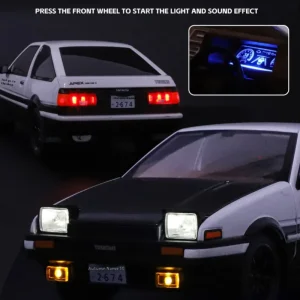 1:18 Initial D AE86 Alloy Car Model Sound and Light Children’s Toy Collectibles Birthday gift