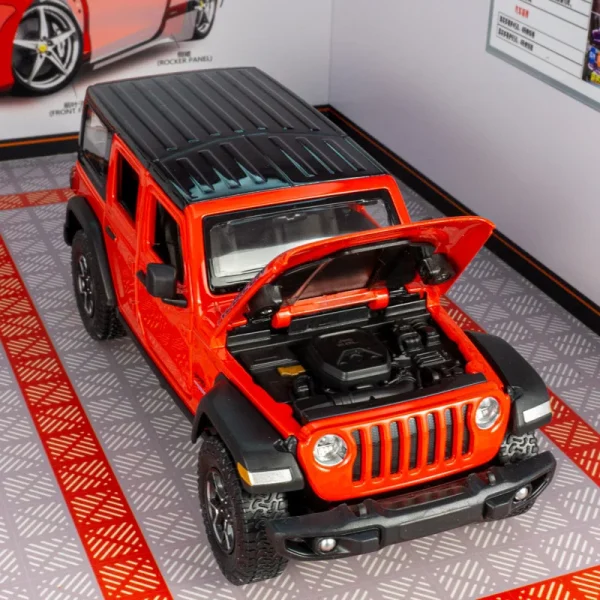 1:24 Wrangler Rubicon 4XE Alloy Car Diecasts & Toy Vehicles Car Model Miniature Scale Model Car For Children - Image 4