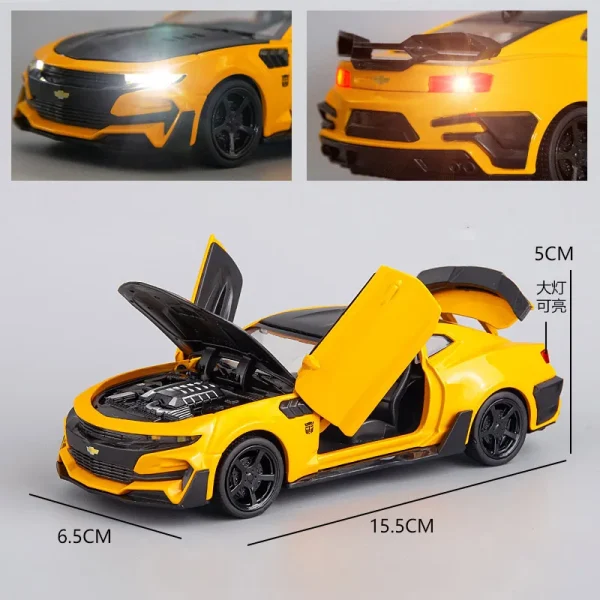 1:32 Camaro Alloy Car Diecasts & Toy Vehicles Car Model Sound and light Pull back Car Toys For Kids Gifts - Image 3