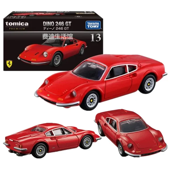 Takara Tomy Ferrari DINO 246 GT Alloy Car Diecasts & Toy Vehicles Car Model Miniature Scale Model Car For Children Out of Print - Image 6