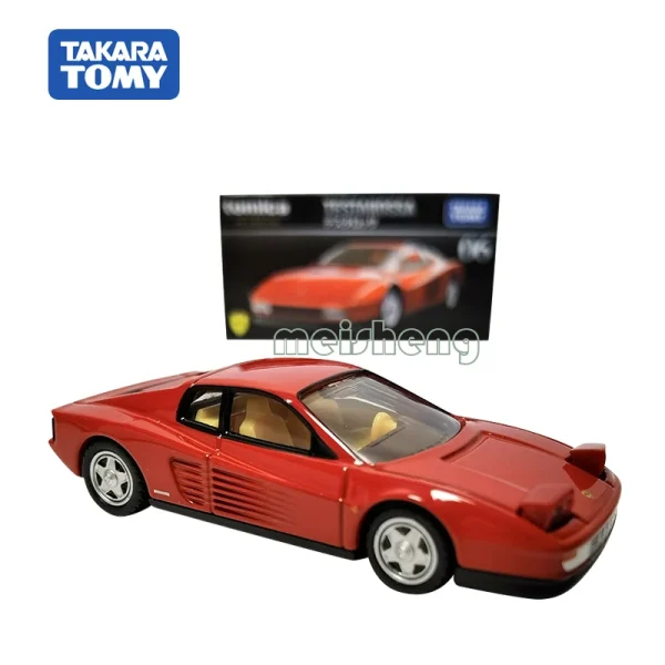 Takara Tomy Ferrari TESTAROSSA Alloy Car Diecasts & Toy Vehicles Car Model Miniature Scale Model Car For Children Out of Print - Image 4