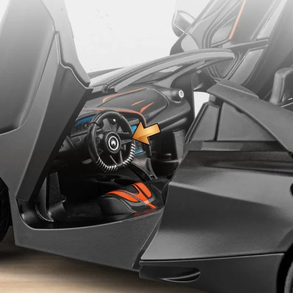 1:18 720S Supercar Alloy Car Model Sound and Light Pull Back Children's Toy Collectibles Birthday Gift - Image 3