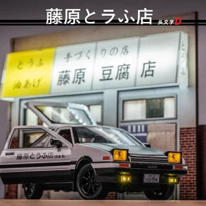 1:28 Initial D AE86 Alloy Metal Diecast Cars Model Inital Toy Car Vehicles RX7 Pull Back Light For Children Boy Toys gift