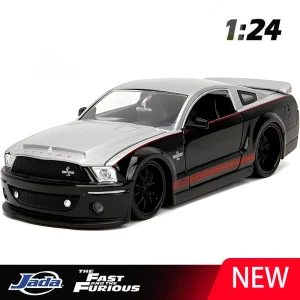 JADA 1:24 Ford Shelby GT500KR 2008 Alloy Car Diecasts & Toy Vehicles Car Model Miniature Scale Model Car For Children