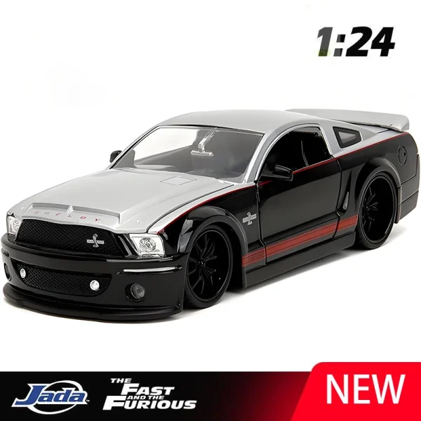 JADA 1:24 Ford Shelby GT500KR 2008 Alloy Car Diecasts & Toy Vehicles Car Model Miniature Scale Model Car For Children